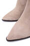 Women's Genuine Leather Stone Suede Heeled Boots - 4