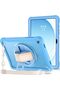 Compatible for Galaxy Tab A9 Plus 11 Inch 2023 Heavy Duty Shockproof Rugged Case - Blue