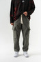 Crossfade Elastic Waist Cargo Sweatpants Bottom