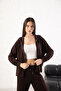 Women's Comfortable Fit Long Sleeve Zippered Modal Fabric Pocketed Hooded Sweatsuit Top Cardigan - 6