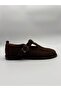 Alina Brown Loafer with Adjustable Strap and Buckle Detail