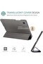 for Galaxy Tab A8 10.5 Case Slim Stand Hard Back Shell Protective Smart Cover - Grey - 4