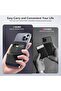 Mag-Safe Leather Magnetic 2-Card Wallet Stand for iPhone & Android (Black) - 3