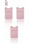 Stretchy Phone Card Holder - Elastic Wallet Sleeve with 3M Adhesive - Pink