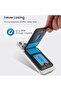 2-in-1 Mag-safe Wallet Ultra-Thin Kickstand Magnetic Mobile Wallet, 4 Card Slots + Zipper (Black) - 3