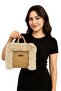 - Ayşe 4723 Handmade Plush Fur Model Tress Rope Handbag / 22 cm X 23 cm