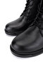 Women's Black Leather Casual Boots - 4