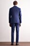 Navy Blue Swallow Collar Flexible Waist 6 Drop Slim Fit Full Lining Suit 1001255168 - 5