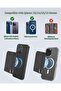 Magnetic Wallet Compatible with MagSafe for iPhone 12–16 Series, 3-Card Slim Wallet, Black - 6