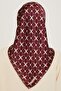 Monogram Patterned Sura Pure Silk Scarf 9207D 01 81 - 4