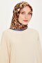بنقشة هندسية Twill Pure حرير وشاح 9214D 85 03