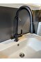 Black Matte Purified Kitchen Faucet - Purified Spiral Brass Sink Faucet - 3
