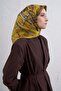 Obje Patterned Pure Silk Twill Scarf 9422D 52 - 2