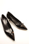 Black Patent Buckled Women's Heeled Shoes - 2