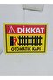 Caution Automatic Door Warning Sign 35 cm X 50 cm 3mm Decota - Foil Printing with Double Sided Tape