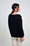 Women's V-Neck Buttoned Shoulder Stretch Fabric Strawberry Blouse - 4