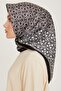 Silk Scarf 2025 Winter - 9248-05 Black Gray Twill - 3