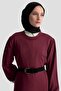 Basic Knitwear Dress 25Ktd956 Burgundy - 2