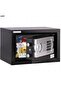 Small Safe Box with Digital Keypad and Key Lock RB-20EG (20x31x20cm) Black - 2