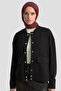 سترة محبوكة مرصعة 25KD4032 باللون الأسود - 3