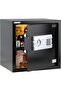 Safe Box Digital Lock with Key, 35x38x30cm, Black (RB-35EGX) - 2