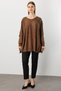Stone Detailed Batwing Sleeve Knit Sweater - 4