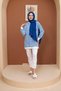 Colorful Sweatshirt - Cobalt Blue - 2