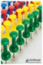 Colorful Map Tacks 100 Pieces 1 Pack Cork Board Pushpins Colorful Board Pins School Office Colorful Map - 2