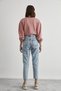 Çnr Women's High Waist Comfort Stretch Fabric Denim Mom Jeans Boyfriend Jean New Hsn - 4