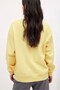 Women's Oversize Sweatshirt Vintage Vibes Printed Yellow – Crew Neck, 3 Thread Rastering - 3