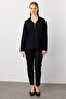 Polo Neck Ornamental Buttoned Knitwear Sweater - 3