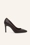 Kahve Deri Stiletto