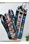 3-Piece Patterned Neck Strap Lanyard - Lanyard for Hospitals, Schools, Hanging, Safety and Sports