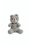 25 cm Plush Teddy Bear with Bow Tie Valentine's Day Gift Birthday Gift Gray - 2