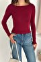 Buzyy Boat Neck Long Sleeve Blouse - 2