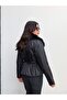 Collar Faux Fur Tie-Up Coat - 5