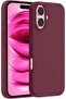 iPhone 16 Pro Max Liquid Silicone Case (Color Burgundy)