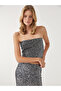 Quality Pieces from Çelebi Store Strapless Roba Collar Sequined Women's Crop - 3
