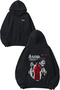 Asap Rocky Design Back Printed Black Hooded Sweatshirt