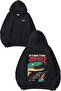 It Came from Jungle Design Backpack Printed Black Hooded Sweatshirt