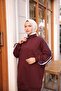Women's Modest Tracksuit Set Zip Neck - 4