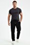 Men's Comfortable Fit Wide Cut Loose Leg Baggy 2 Thread 4-Piece Sweatpants - 2