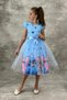 Super Concept Girl's Crepe Evening Dress with Tulle Puffy Skirt-Party-Birthday Dress - 3
