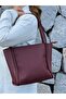 Paula Model Burgundy Women's Hand and Shoulder Bag - 7