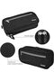 2-Layer Pencil Case, Large Capacity Stationery Pouch with Double Zip (Black) - 5