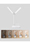 مصباح مكتبي فاخر مع حامل قلم وحامل هاتف - إضاءة LED قابلة للتعتيم، تصميم صديق للعين - 2