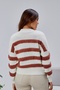 Coool Oversized Wide Fit Crew Neck Lucy Striped Sweater - 3