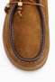 Polin Genuine Leather Mink Suede Lace-Up Casual Loafer Shoes - 3