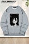 Unisex Attack on Titan Mikasa Ackermann Anime Printed Oversized Crew Neck Sweatshirt