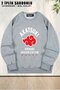 Unisex Naruto Manga Uzumaki Logo Printed Oversized Crew Neck Sweatshirt